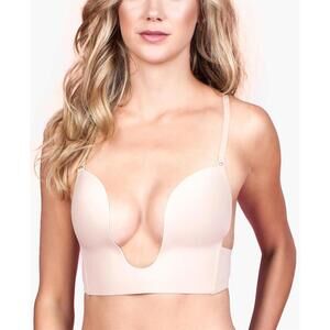 Fashion Forms Womens Seamless U Plunge Bra Size 38B